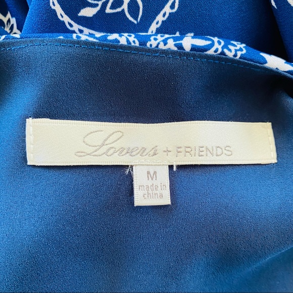 Lovers and Friends “Temple” Blue Scarf Shift Dress - Picture 8 of 9